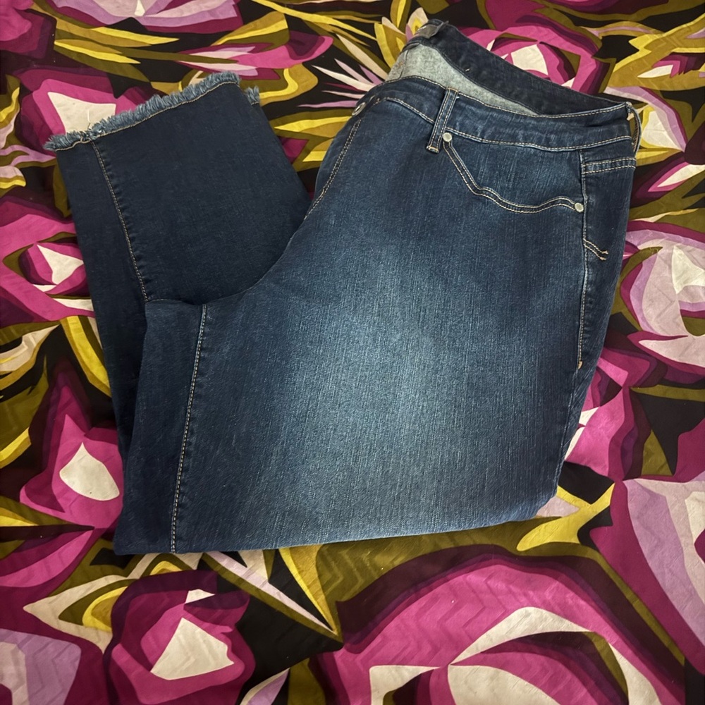 Torrid Dark Blue Straight Leg Jeans